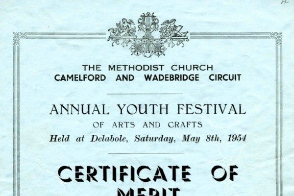 Youth Festival Certificates - Barry Collins